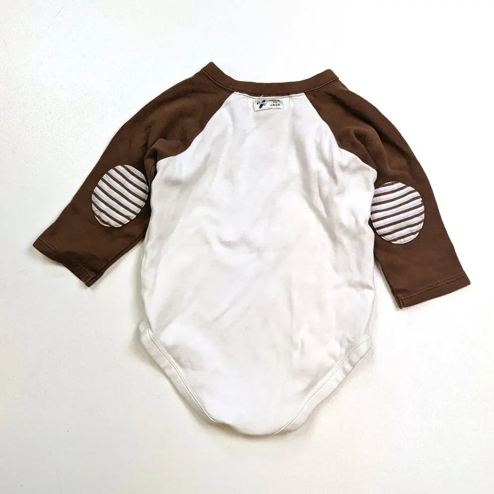 Janie and Jack Onesie Baby Boys Sz 6-12m Raglan Airplane Long Sleeve 2010